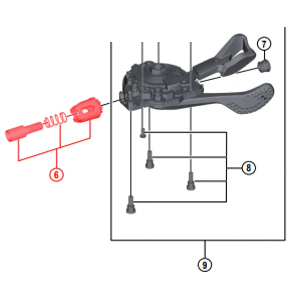 Spannungsregler für SHIMANO SL-M8000 / M7000 / M6000 Geschwindigkeitsregler #Y03K98030