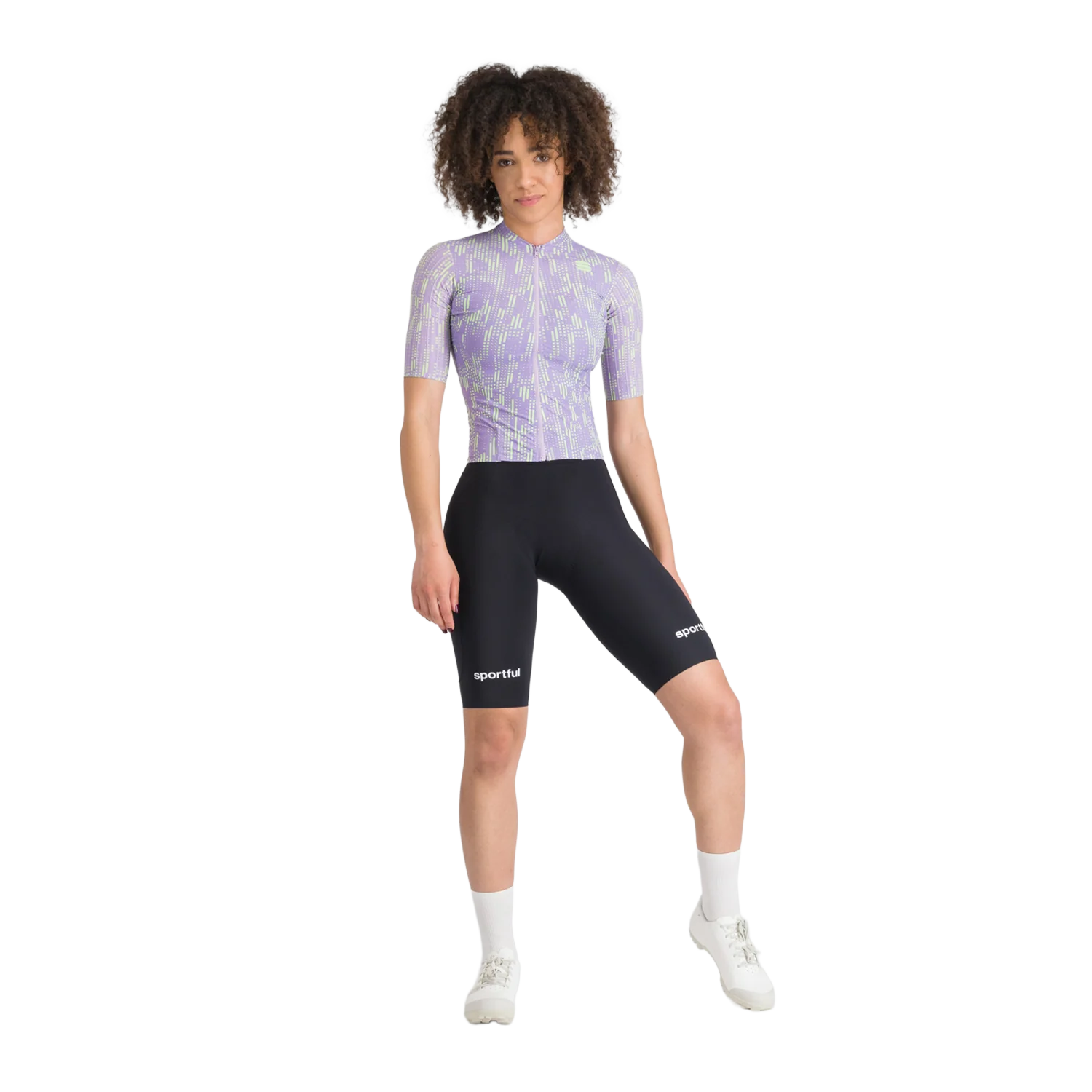 SPORTFUL G-SUIT Kurzärmliger Einteiler Damen Schwarz/Violett