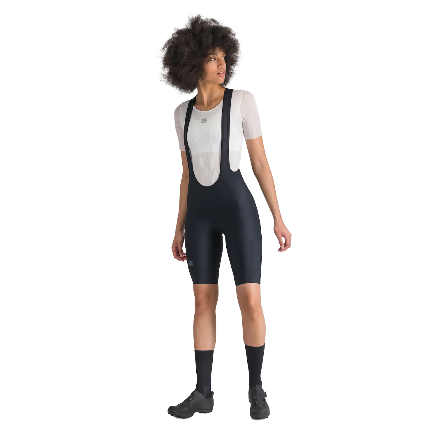 SPORTFUL GIARA 2 Damen Kurz Trägerhose Schwarz