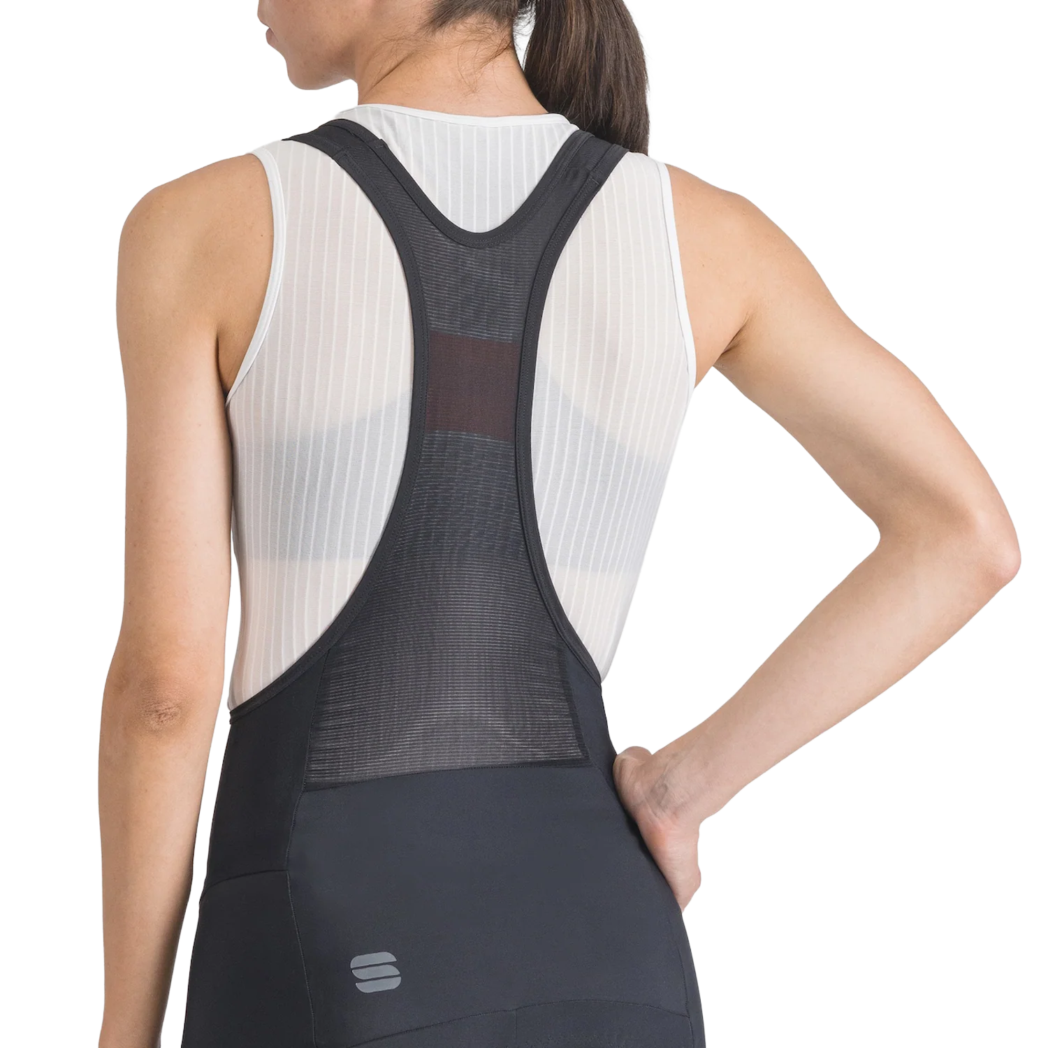 SPORTFUL PULSE Damen Kurze Trägerhose Schwarz - Image 5