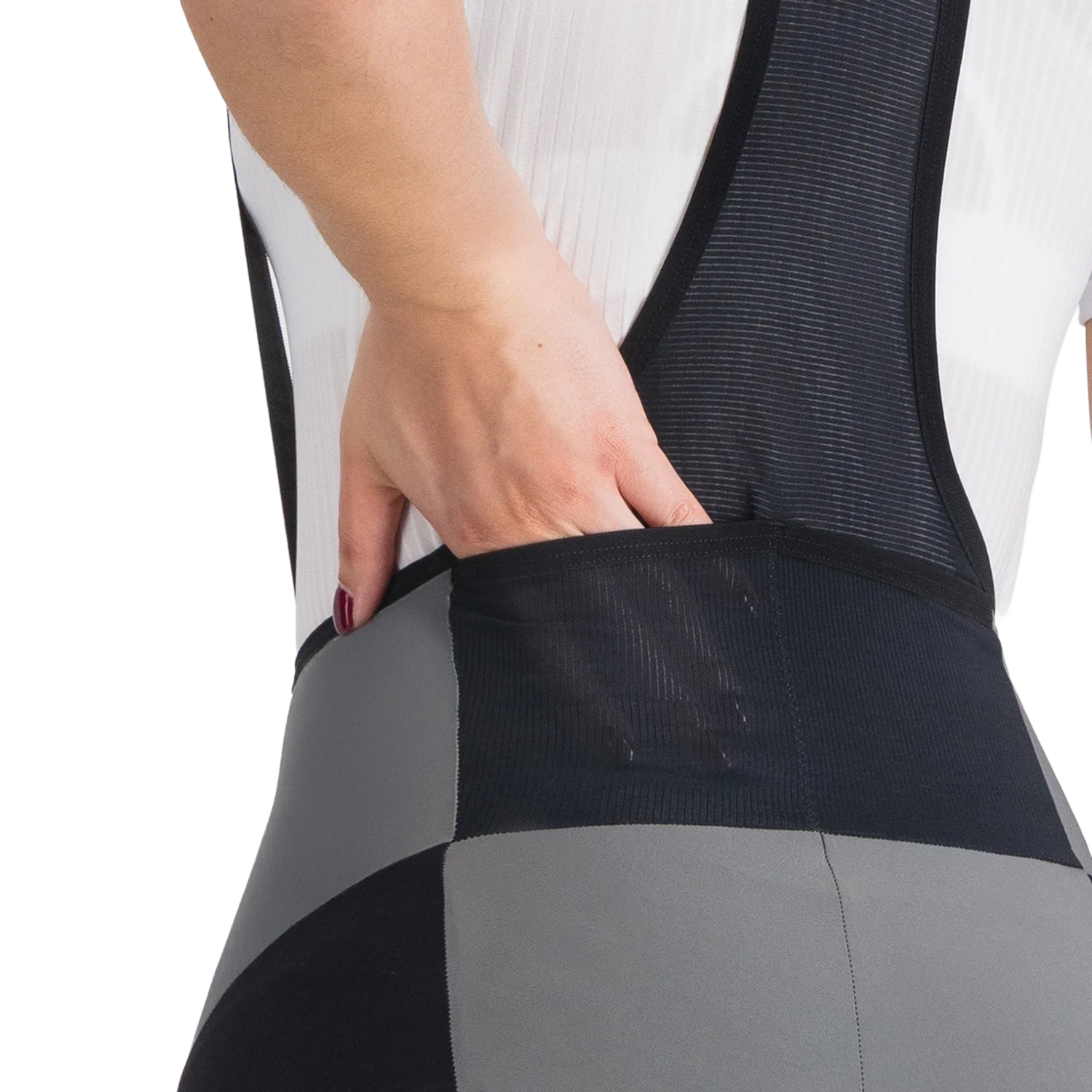 SPORTFUL SUPERGIARA 2 Damen Kurz Trägerhose Grau/Schwarz - Image 7