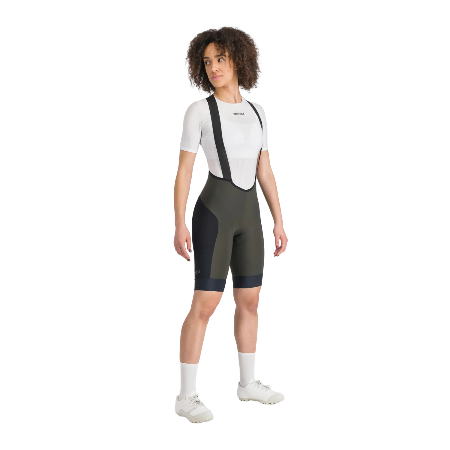 SPORTFUL SUPERGIARA 2 Damen Kurz Trägerhose Khaki/Schwarz