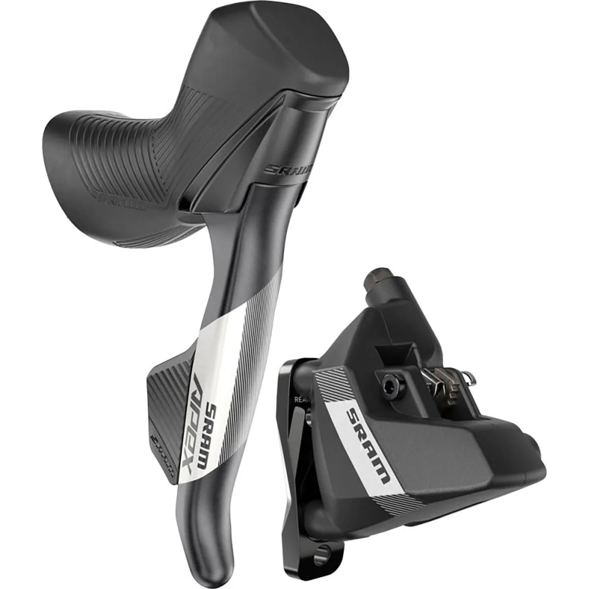 SRAM APEX AXS D1 HRD 12V Flat Mount ohne Bremsscheibe, rechter Hebel und hinterer Bremssattel