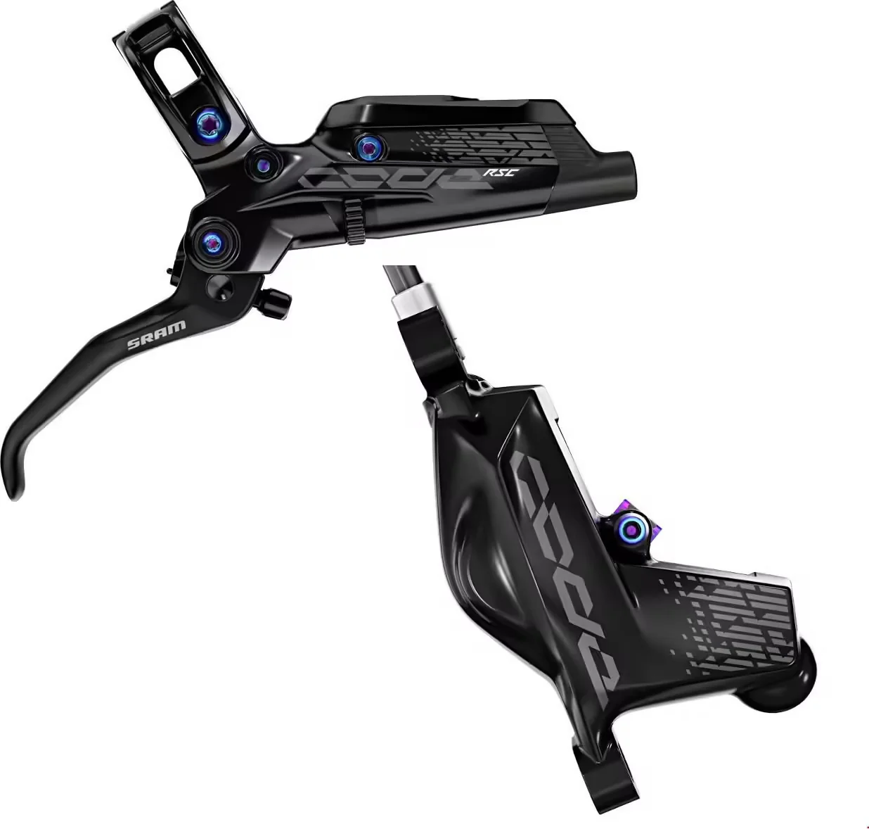 SRAM CODE RSC Hinterradbremse Rainbow Metallic Bremsbeläge