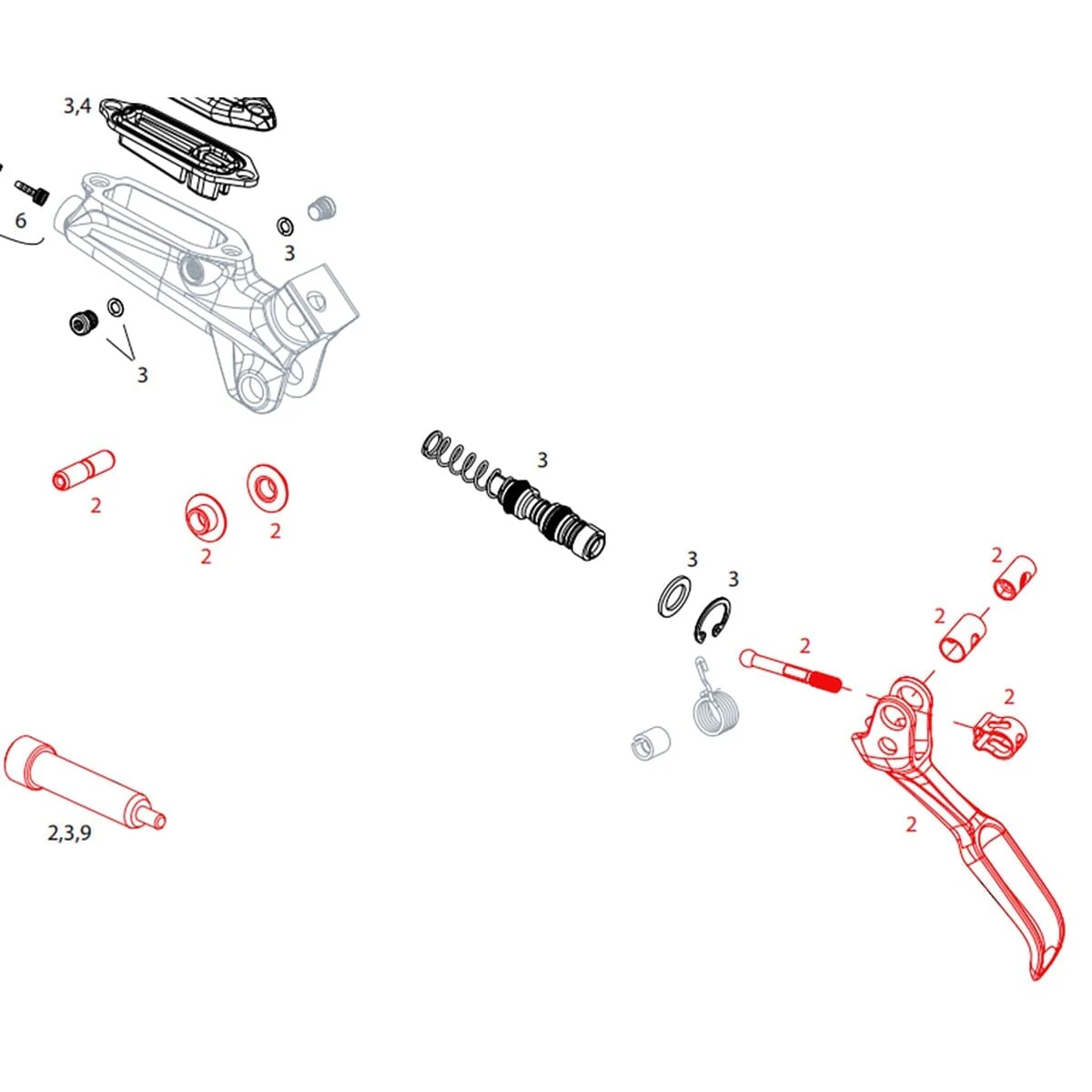 SRAM LEVEL TLM Einzelbremshebel Schwarz - Image 2
