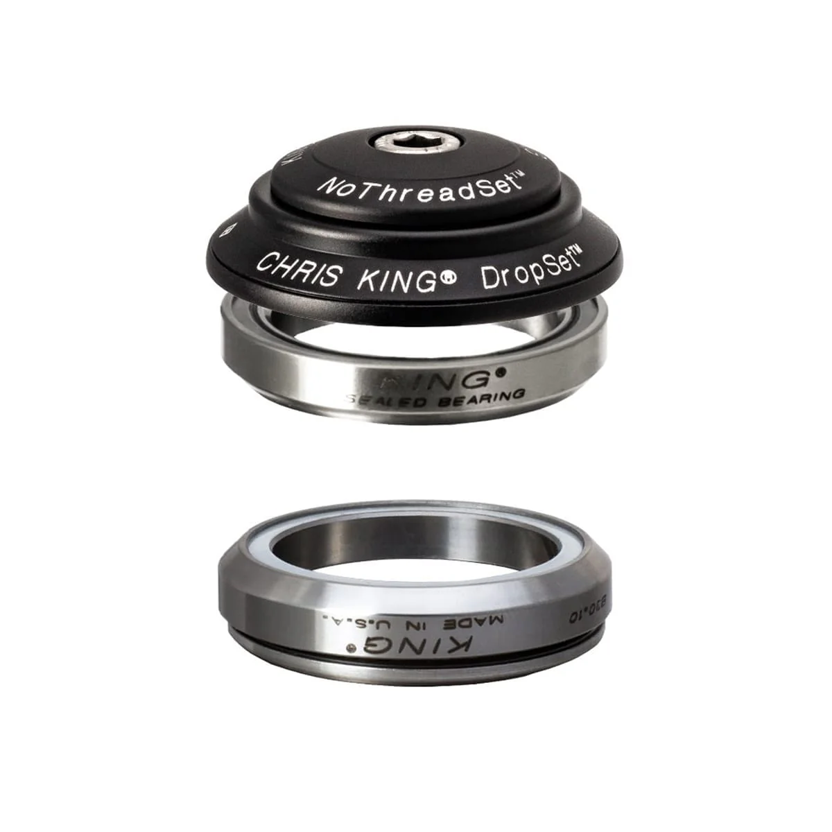Steuersatz CHRIS KING DROPSET 4 1"1/8 IS42 45° Grau - Image 4