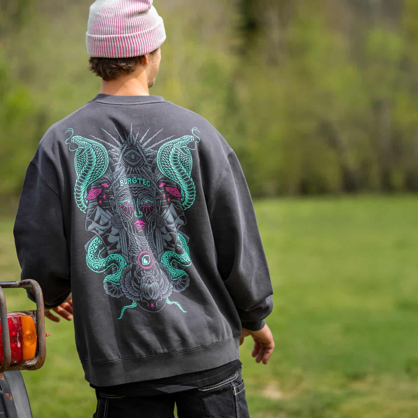 Sweatshirt BURGTEC DESERT QUEEN FADED - Image 4