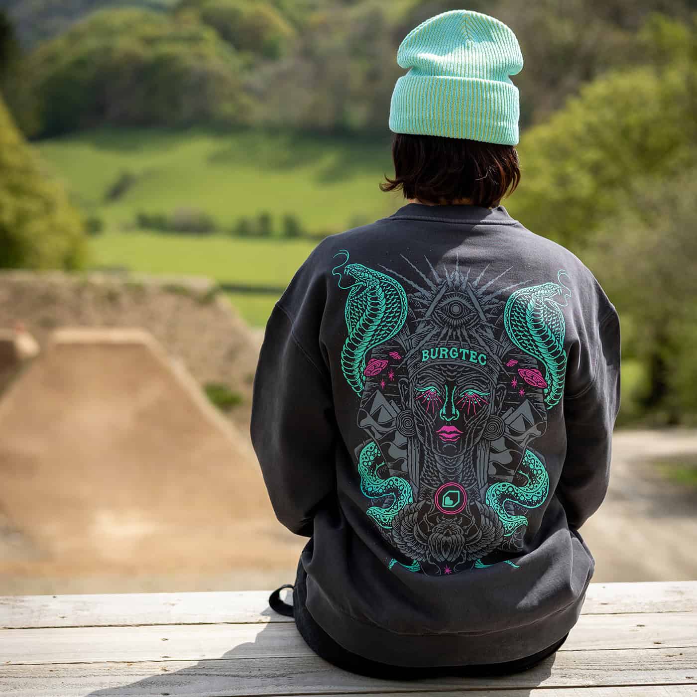 Sweatshirt BURGTEC DESERT QUEEN FADED - Image 5