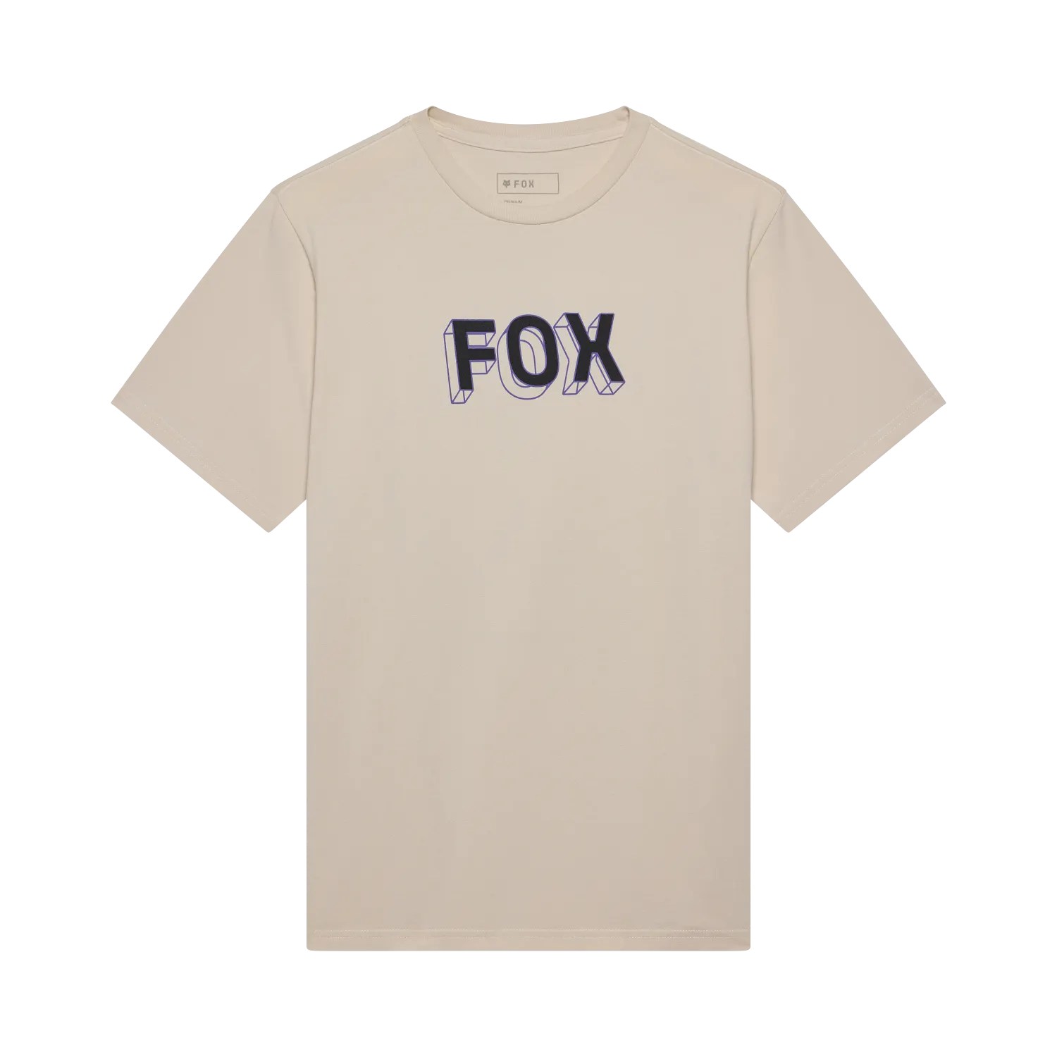 T-Shirt FOX IMAGE PRINT 195 ORIGINAL Kurzarm Beige Chalk