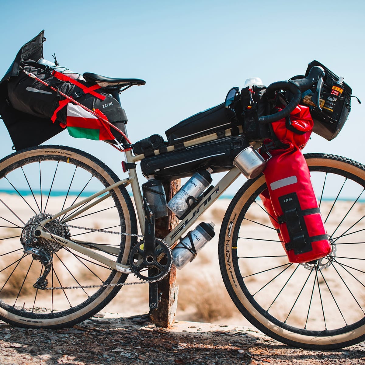 Tasche und Gabelhalter ZEFAL Z ADVENTURE FORK 6 L Rot - Image 11