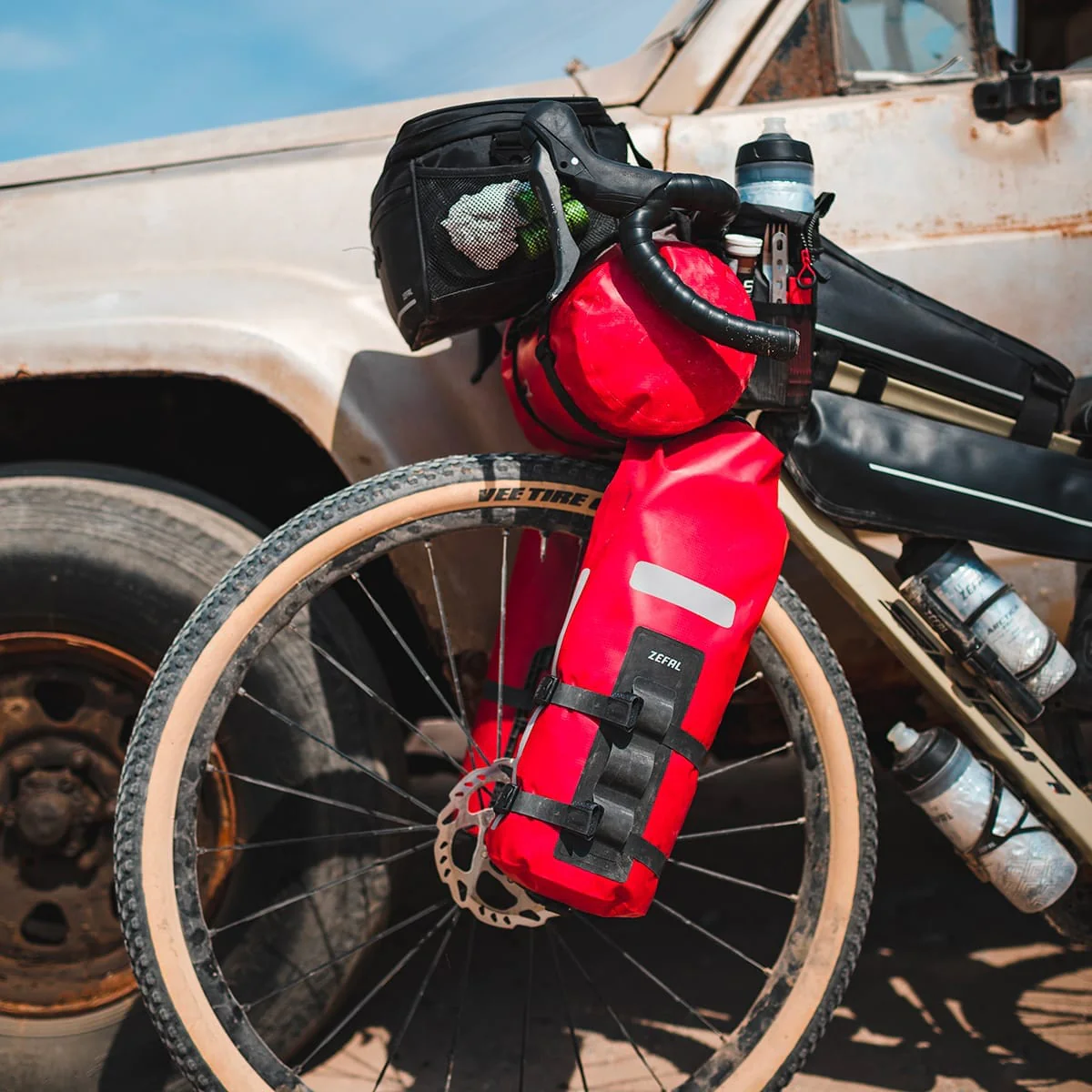 Tasche und Gabelhalter ZEFAL Z ADVENTURE FORK 6 L Rot - Image 12