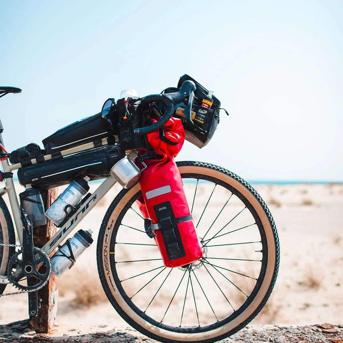 Tasche und Gabelhalter ZEFAL Z ADVENTURE FORK 6 L Rot - Image 13