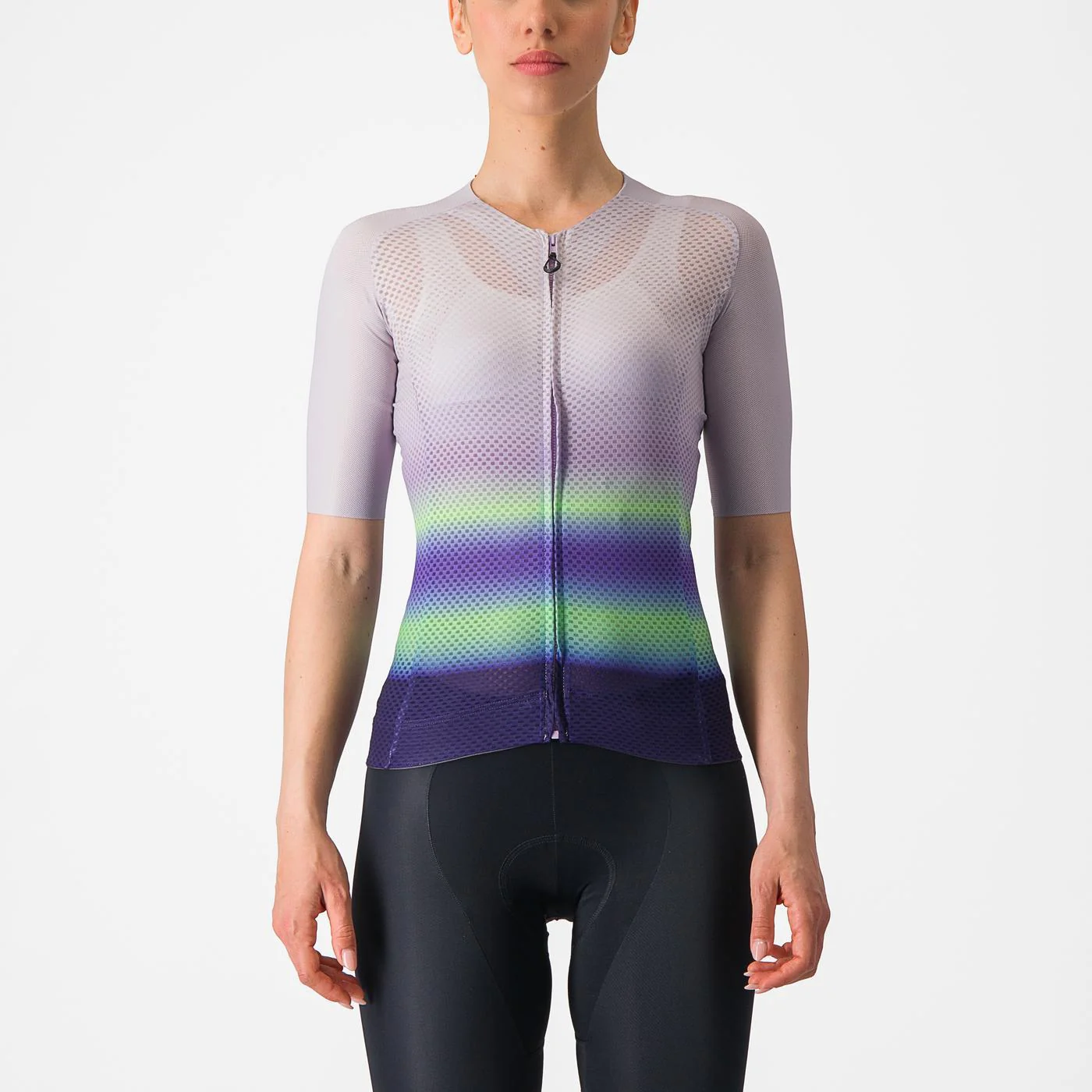 Trikot CASTELLI CLIMBER'S 4.0 W Damen Kurzarm violett/grün