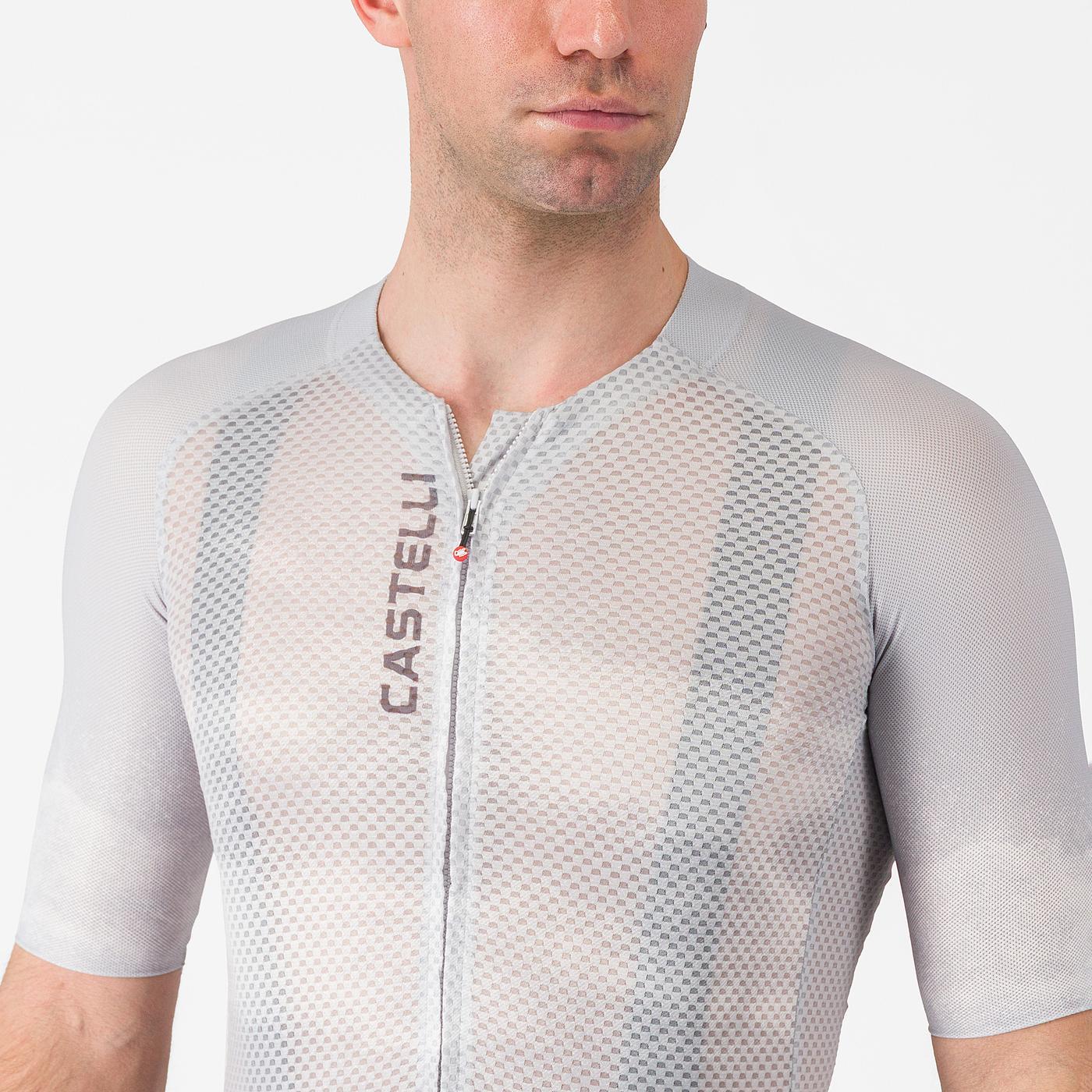 Trikot CASTELLI CLIMBER'S A/C Kurzarm Grau 2026 - Image 3