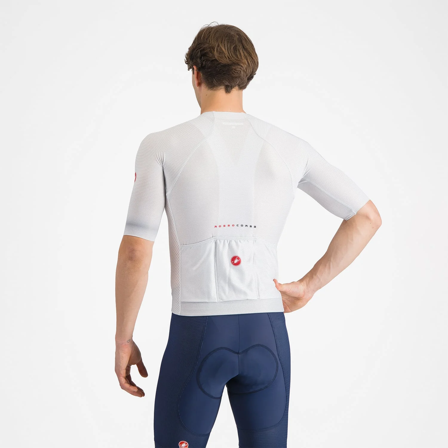 Trikot CASTELLI CLIMBER'S A/C Kurzarm Grau - Image 4
