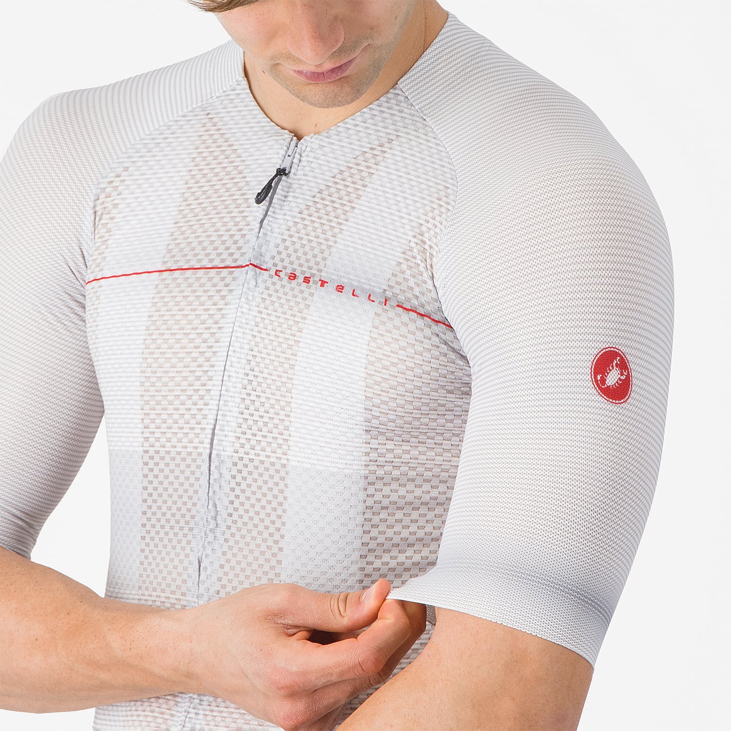 Trikot CASTELLI CLIMBER'S A/C Kurzarm Grau - Image 7