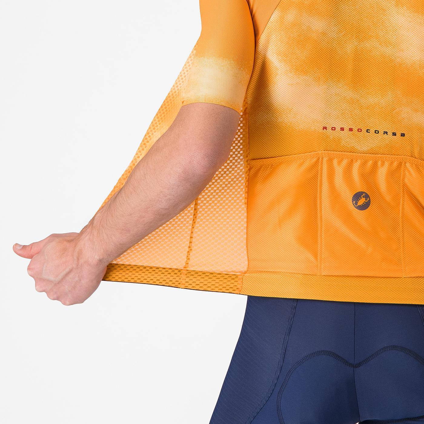 Trikot CASTELLI CLIMBER'S A/C Kurzarm Orange - Image 4