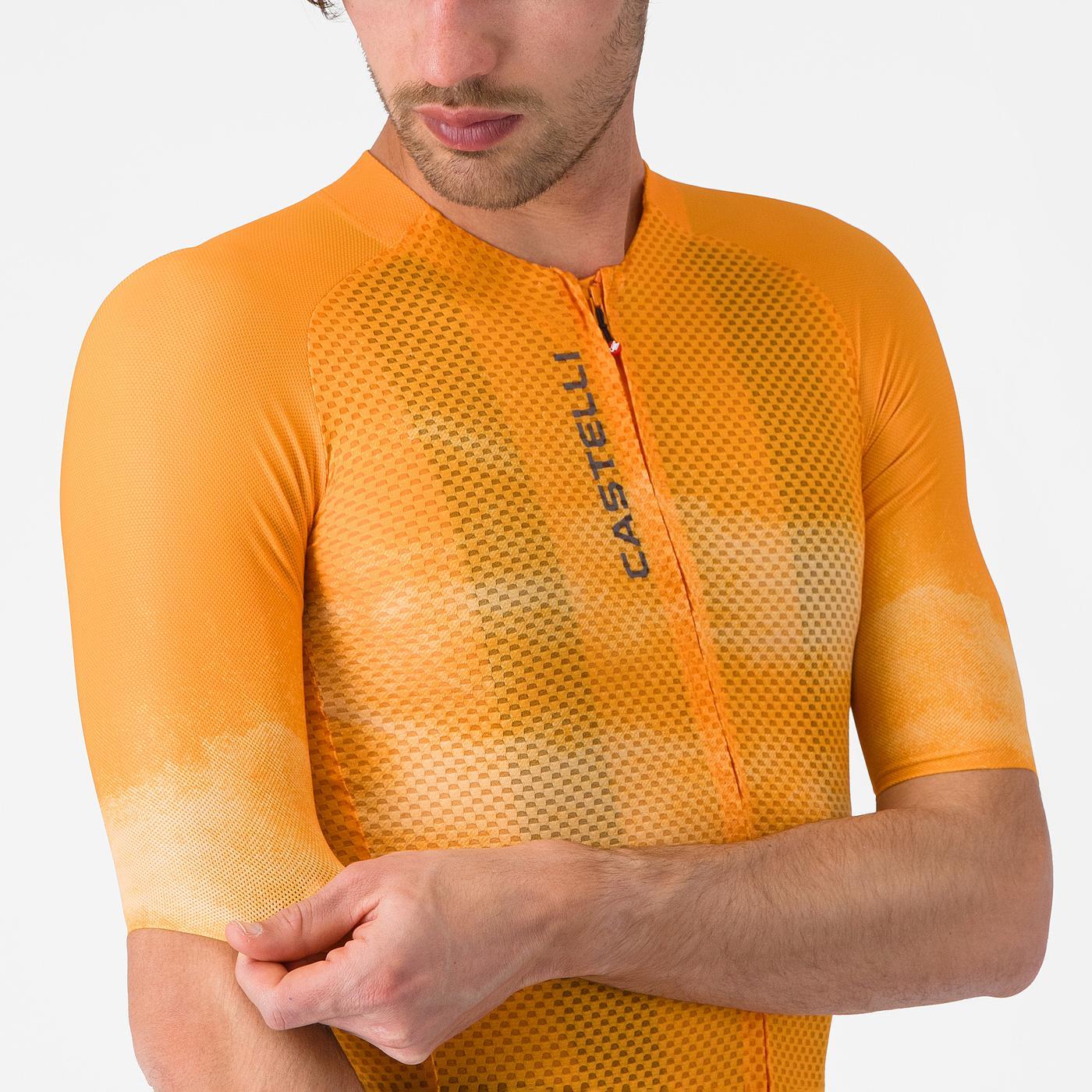 Trikot CASTELLI CLIMBER'S A/C Kurzarm Orange - Image 5