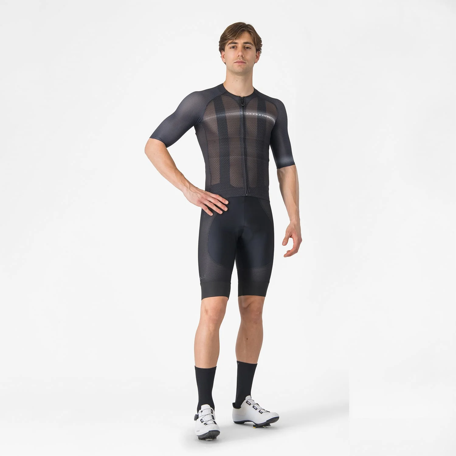 Trikot CASTELLI CLIMBER'S A/C Kurzarm Schwarz - Image 3
