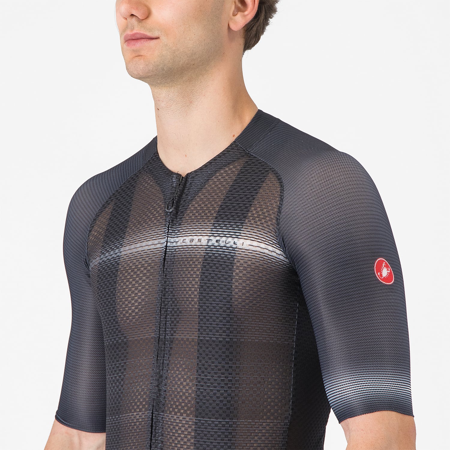 Trikot CASTELLI CLIMBER'S A/C Kurzarm Schwarz - Image 4