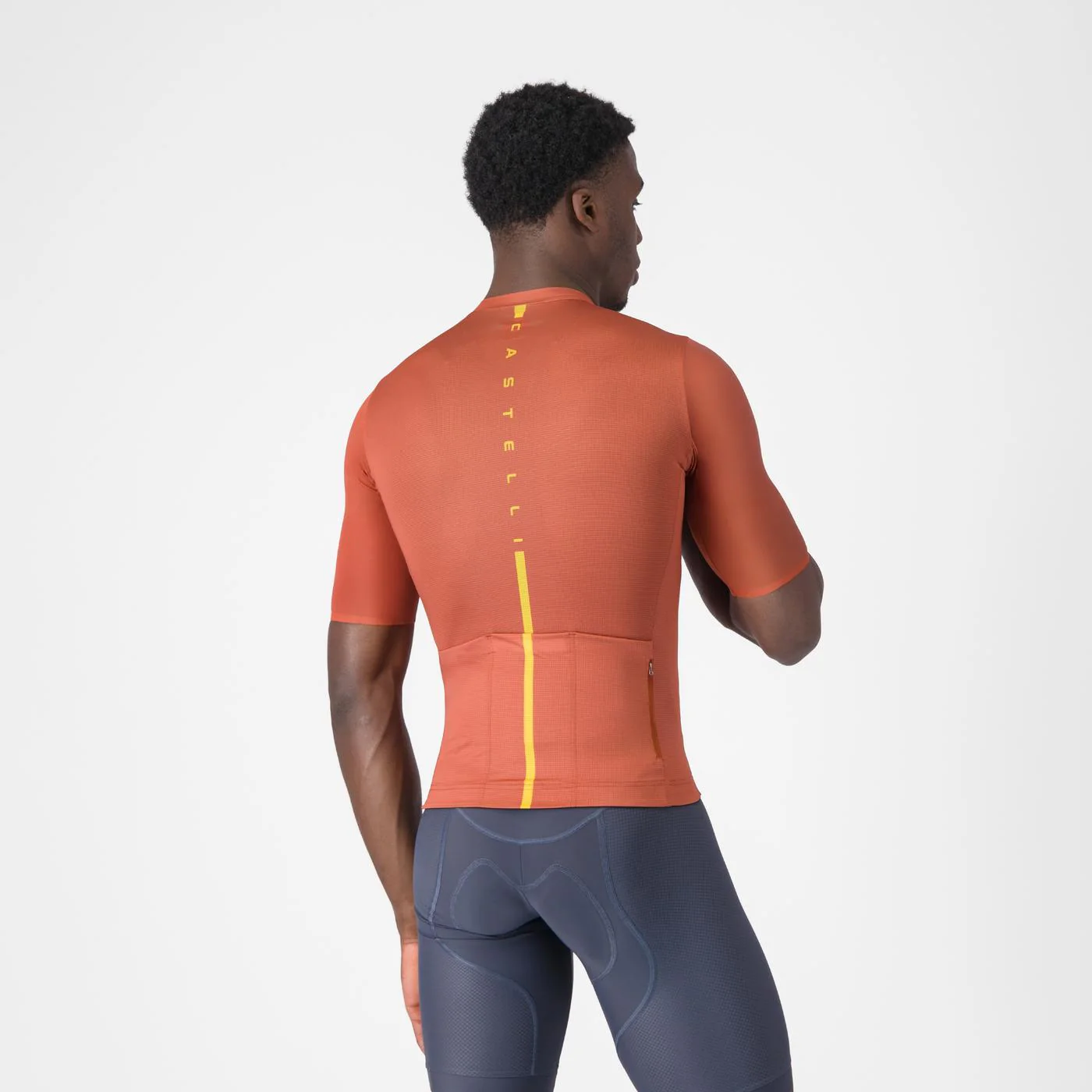 Trikot CASTELLI DRITTONE LOGO Kurzarm Paprika - Image 2