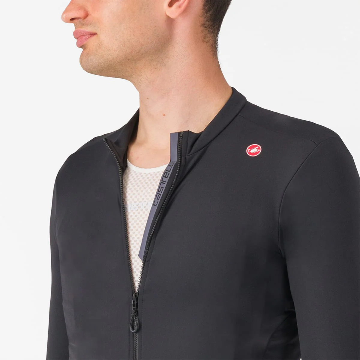 Trikot CASTELLI ESPRESSO THERMAL Langarm Schwarz - Image 4