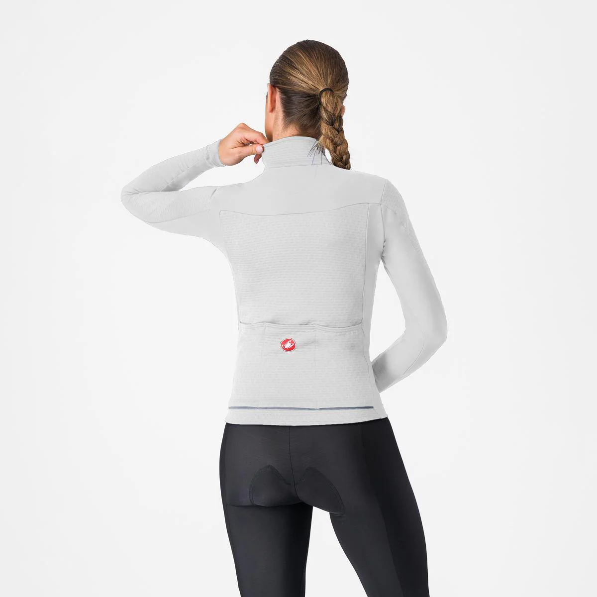 Trikot CASTELLI SFIDA 3 Langarm Damen Grau - Image 2