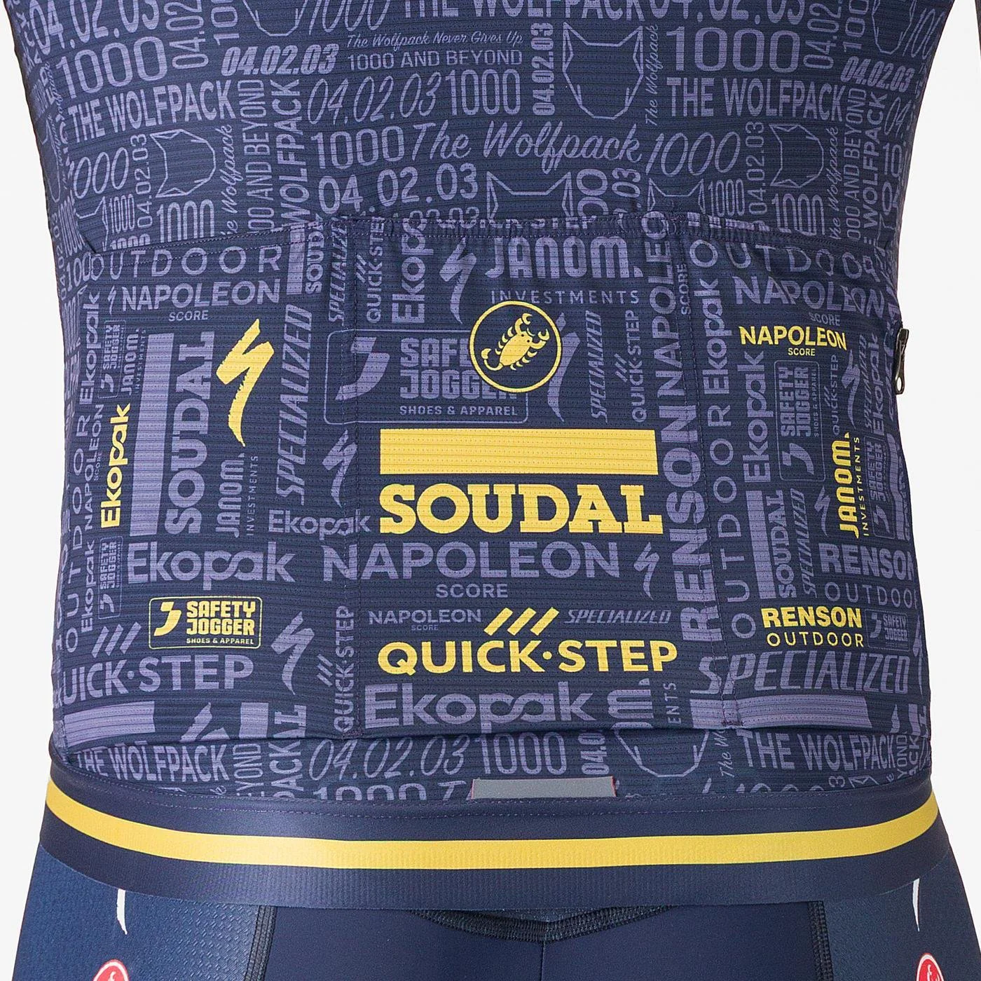 Trikot CASTELLI WOLFPACK 1000 VICTORY Kurzarm Marine - Image 4
