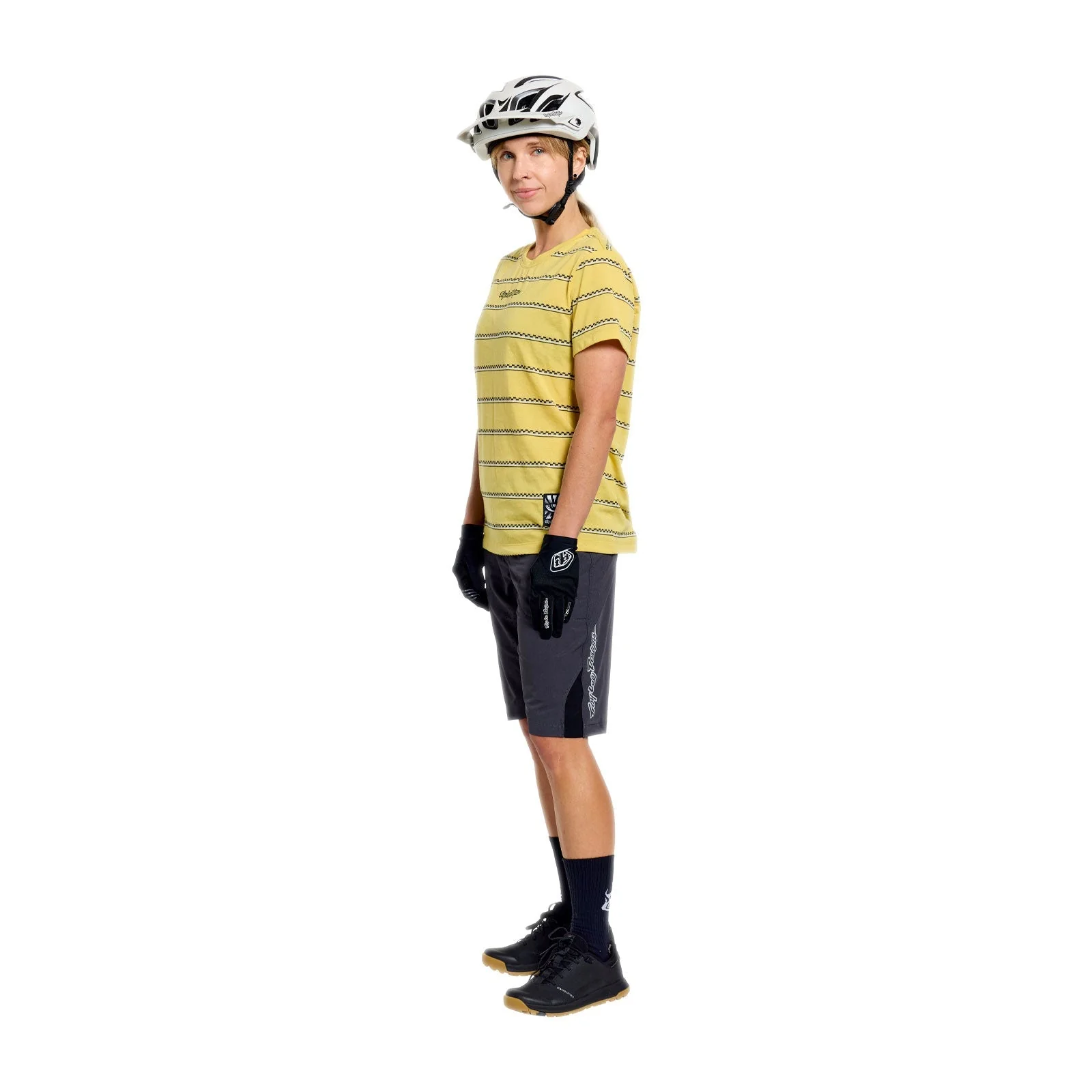 TROY LEE DESIGNS LILIUM RIDE CHECKED OUT Damen Kurzarm Trikot Gelb - Image 11