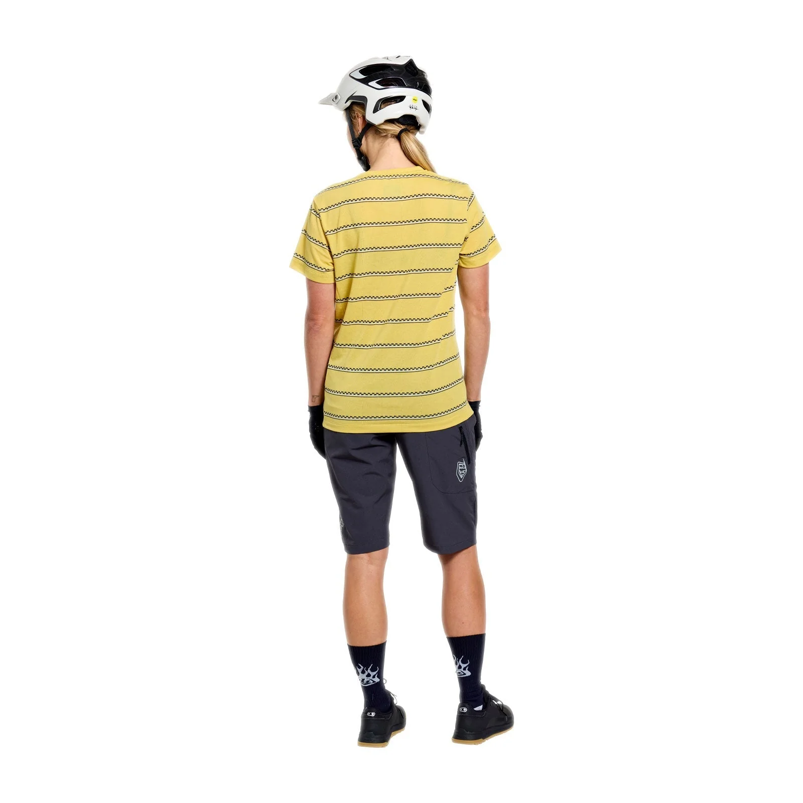 TROY LEE DESIGNS LILIUM RIDE CHECKED OUT Damen Kurzarm Trikot Gelb - Image 12