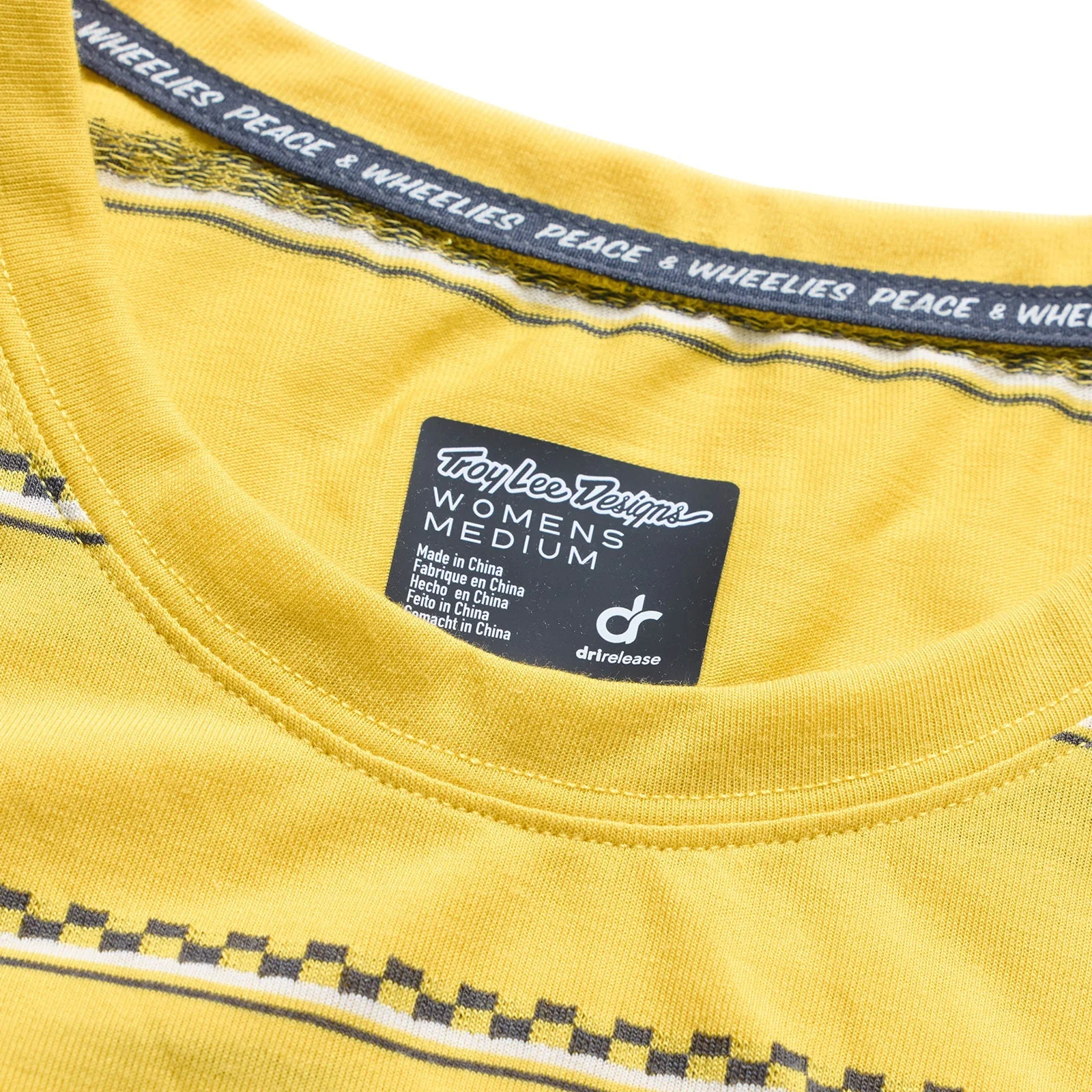 TROY LEE DESIGNS LILIUM RIDE CHECKED OUT Damen Kurzarm Trikot Gelb - Image 6