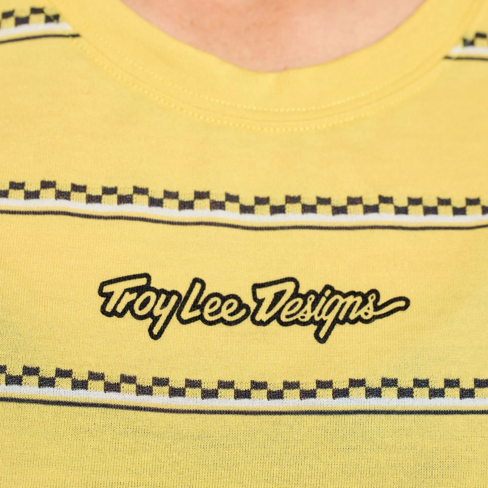 TROY LEE DESIGNS LILIUM RIDE CHECKED OUT Damen Kurzarm Trikot Gelb - Image 8