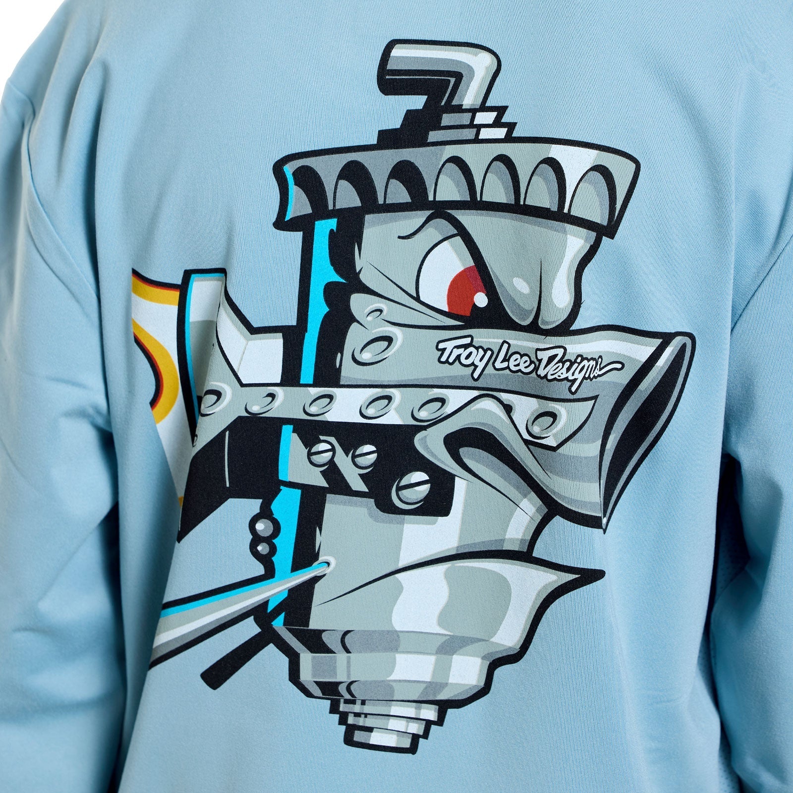 TROY LEE DESIGNS RUCKUS RIDE CARBS Junior Langarm Trikot Blau - Image 6