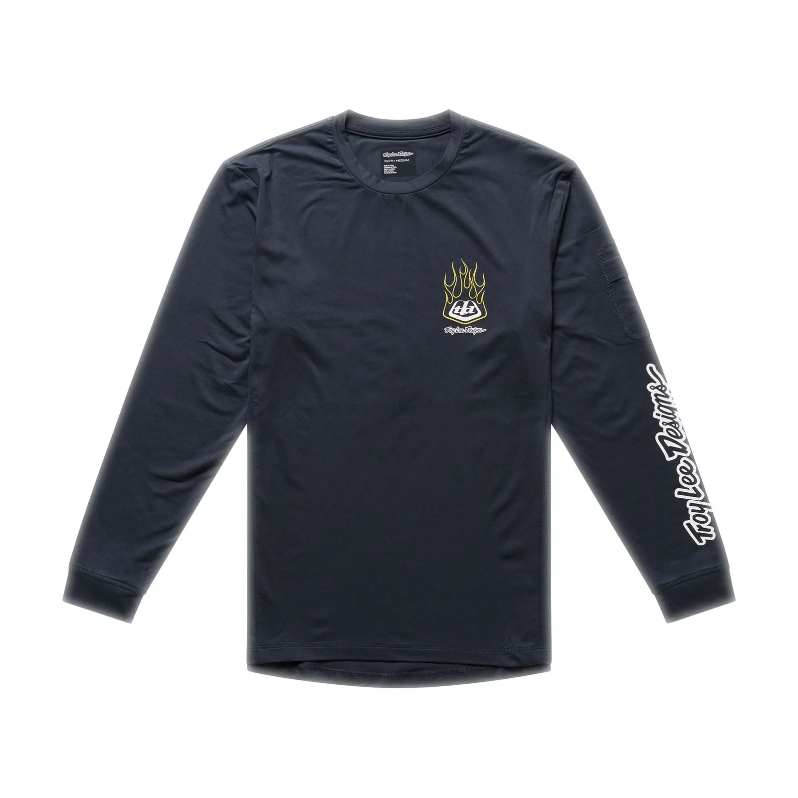 TROY LEE DESIGNS RUCKUS RIDE PRESSED Junior Langarm Trikot Schwarz