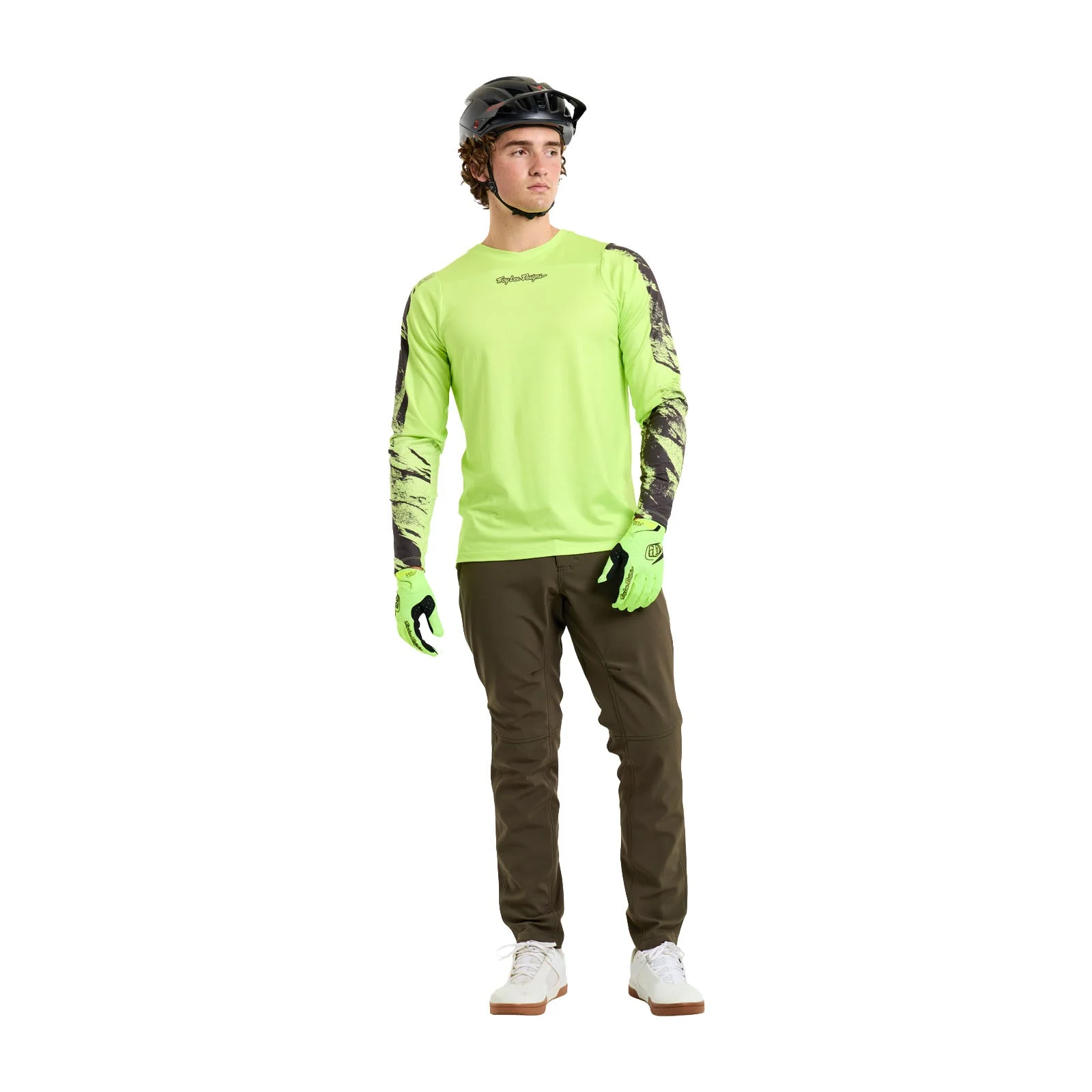 TROY LEE DESIGNS SKYLINE CHILL ROCKSLIDE Langarmtrikot Gelb - Image 4