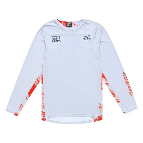 TROY LEE DESIGNS SKYLINE Langarmtrikot Weiß/Rot
