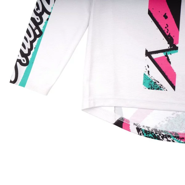 TROY LEE DESIGNS SPRINT FULL PULL Junior Langarm Trikot Weiß - Image 2