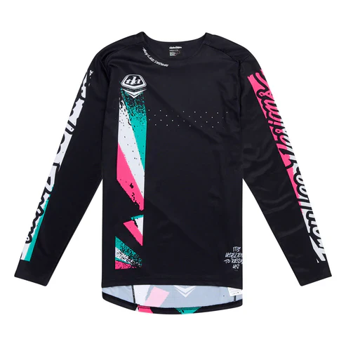TROY LEE DESIGNS SPRINT FULL PULL Langarmtrikot Schwarz