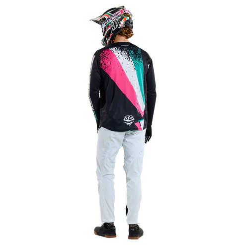 TROY LEE DESIGNS SPRINT FULL PULL Langarmtrikot Schwarz - Image 11