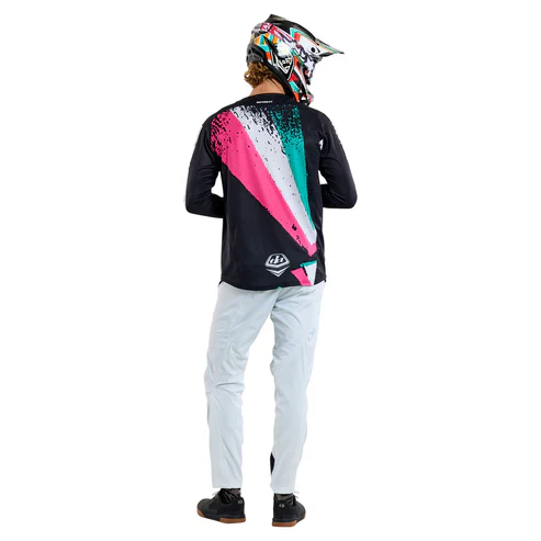 TROY LEE DESIGNS SPRINT FULL PULL Langarmtrikot Schwarz - Image 12