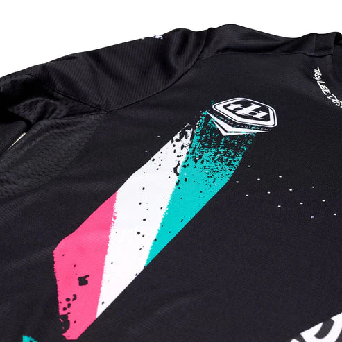 TROY LEE DESIGNS SPRINT FULL PULL Langarmtrikot Schwarz - Image 4
