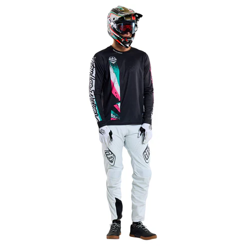 TROY LEE DESIGNS SPRINT FULL PULL Langarmtrikot Schwarz - Image 8
