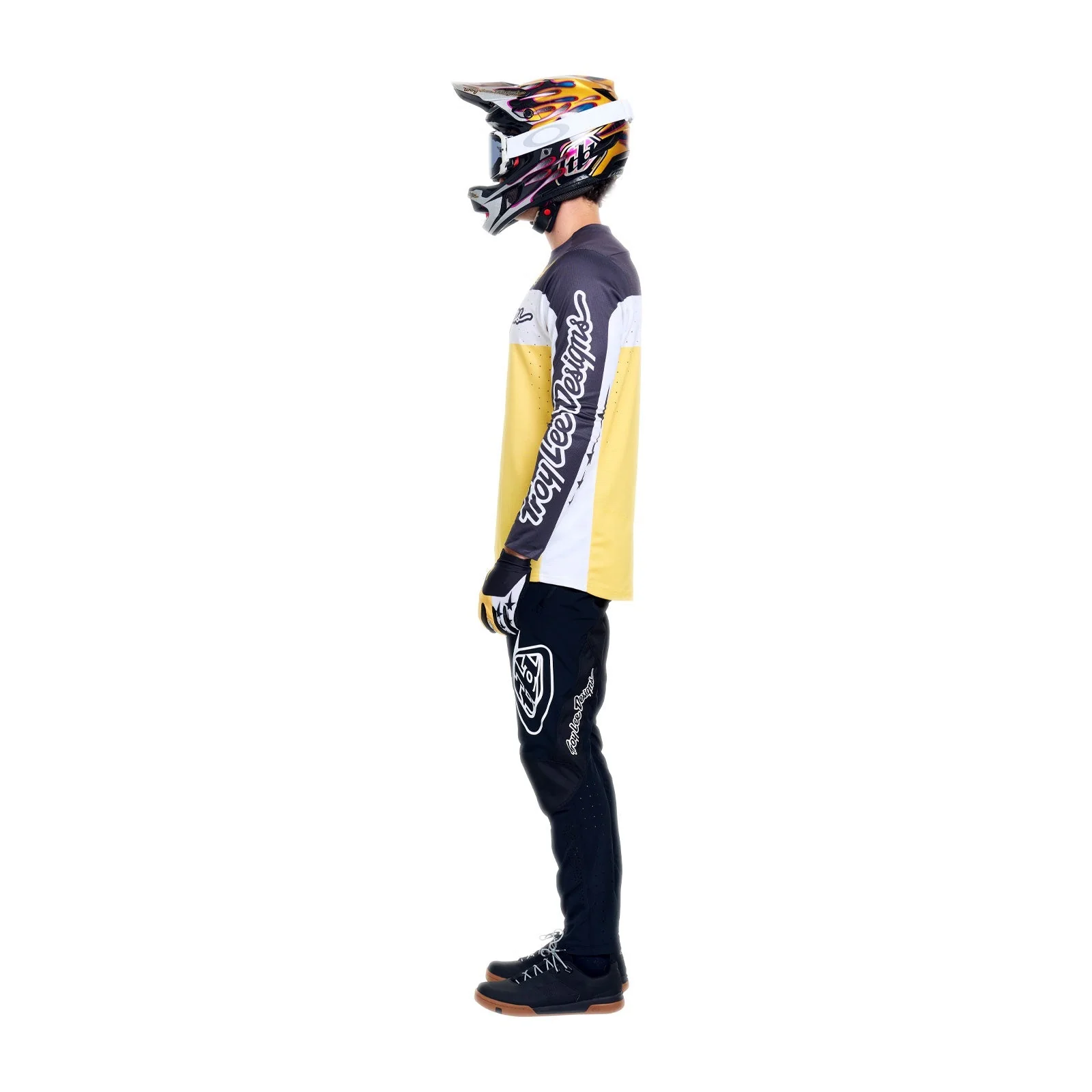 TROY LEE DESIGNS SPRINT PRO YO MOTO Trikot Langarm Schwarz/Gelb - Image 4