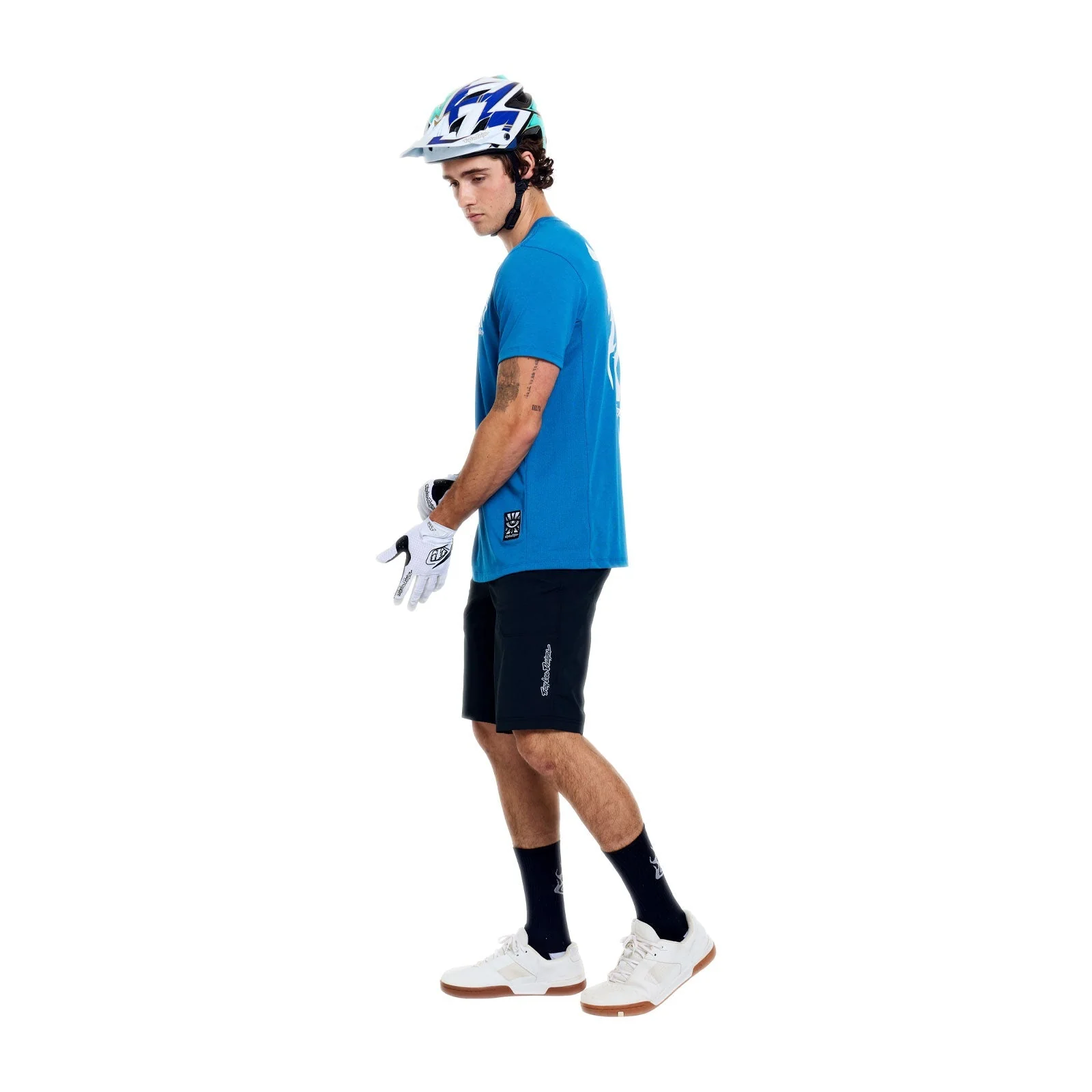 TROY LEE DESIGNS SKYLINE RIDE ONE EYE AERO Trikot Kurzarm Blau - Image 5