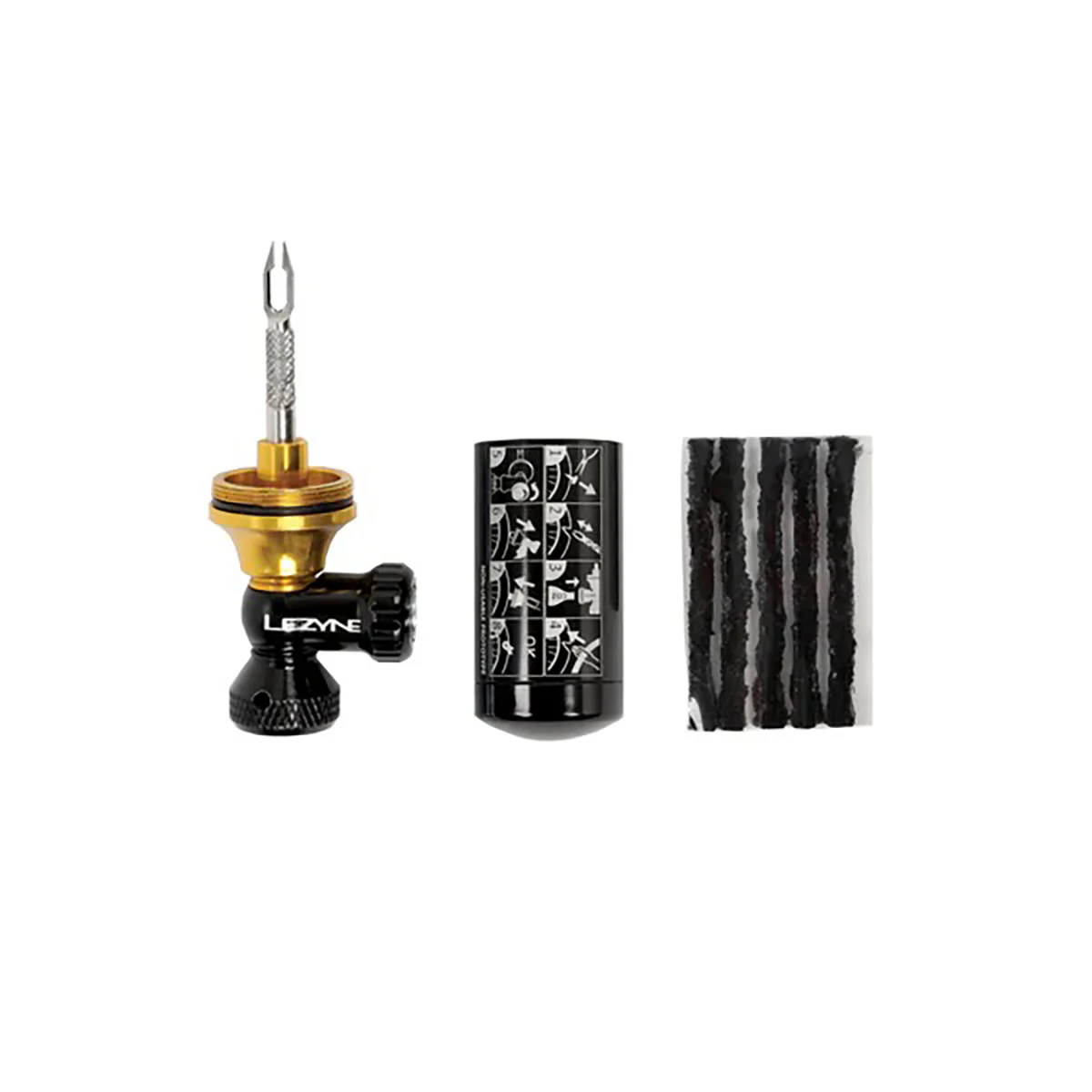 Tubeless Repair Kit LEZYNE BLASTER CO2 Schlagbolzen + 5 Bohrer + 2x CO2 Patronen - Image 4