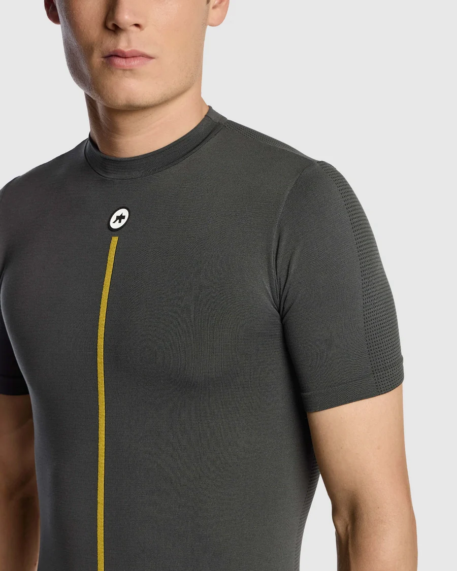 Unterwäsche ASSOS SPRING FALL P1 Kurzarm Grau - Image 6