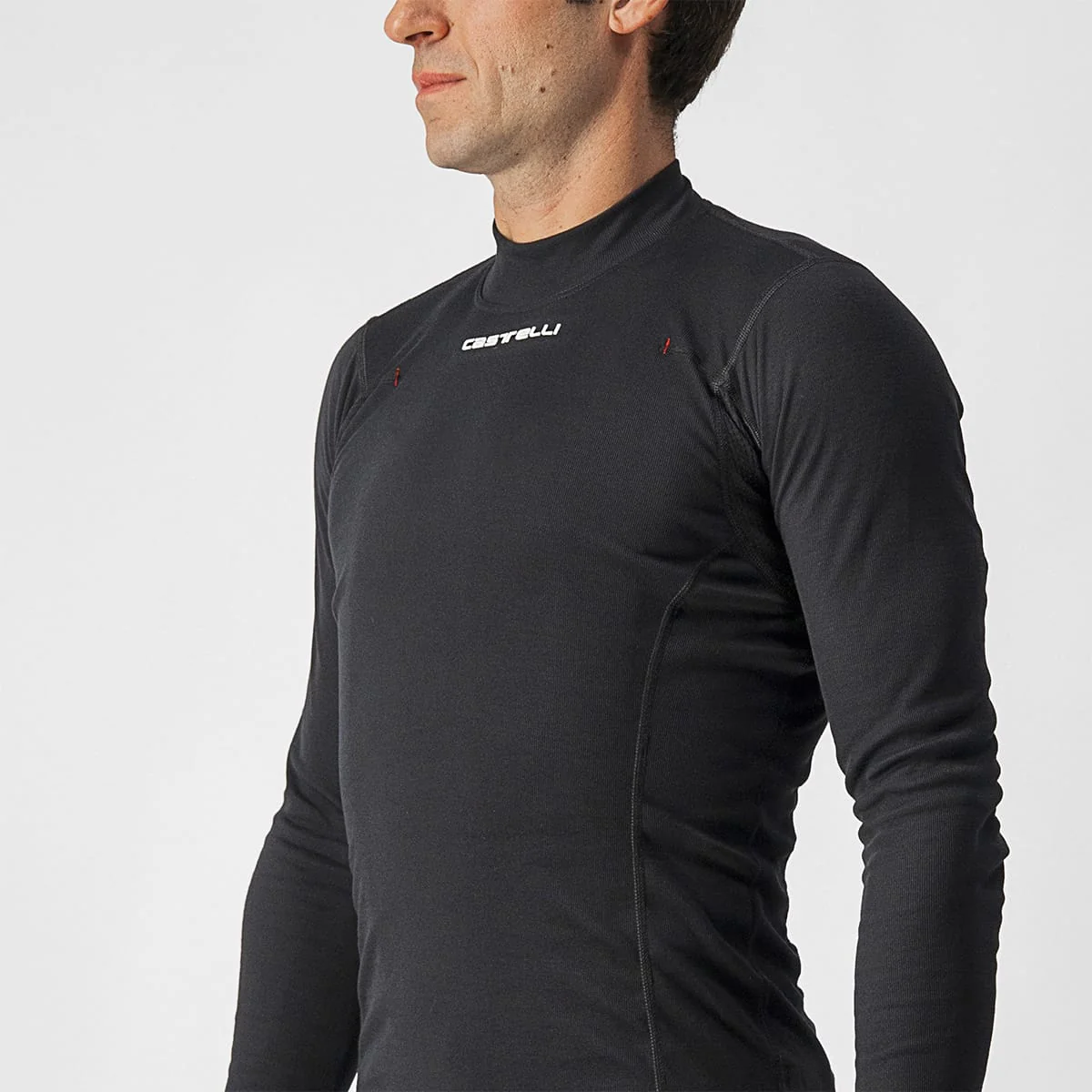 Unterwäsche CASTELLI FLANDERS WARM Longsleeve Schwarz - Image 4