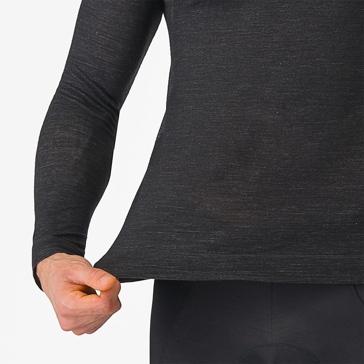 Unterwäsche CASTELLI MERINO SEAMLESS Longsleeve Schwarz - Image 3