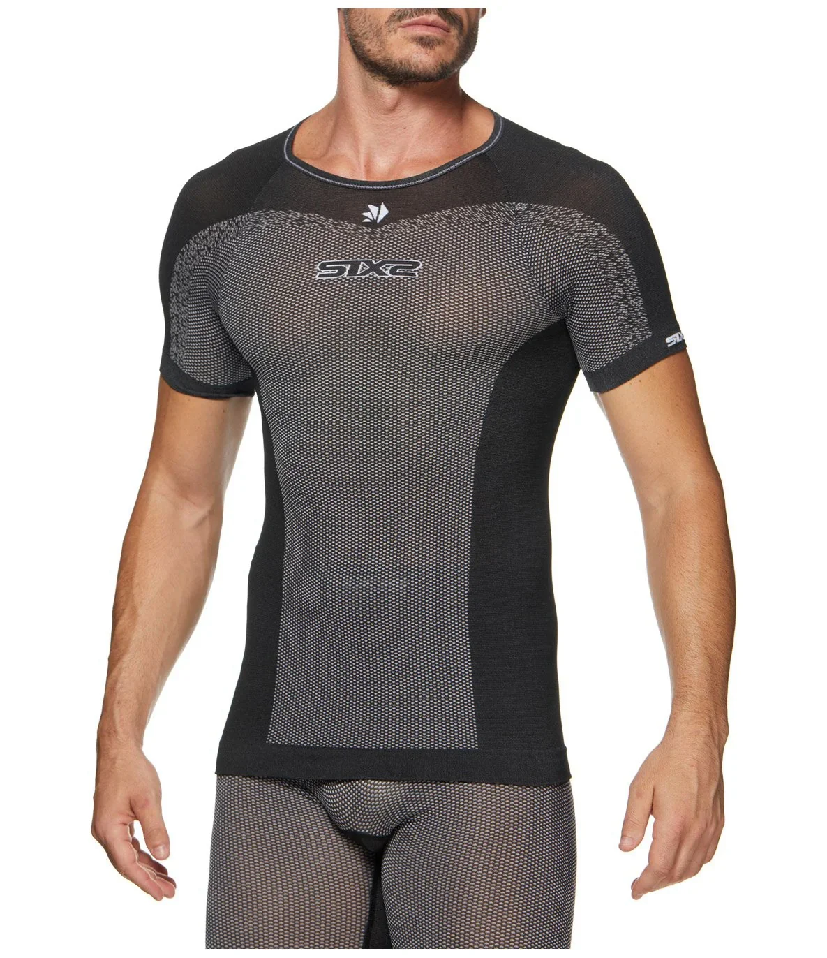 Unterzieher SIXS TS1L BT Kurzarm Schwarz Carbon - Image 3
