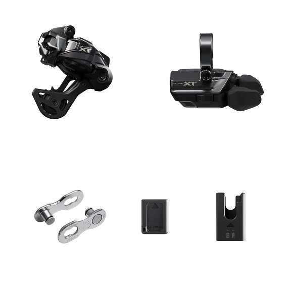 Upgrade-Kit SHIMANO XT Di2 M8250 Wireless GS Mittlerer Gabelkopf Montage Schelle